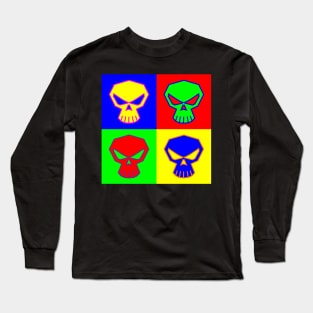 Skull Pop-Art Long Sleeve T-Shirt